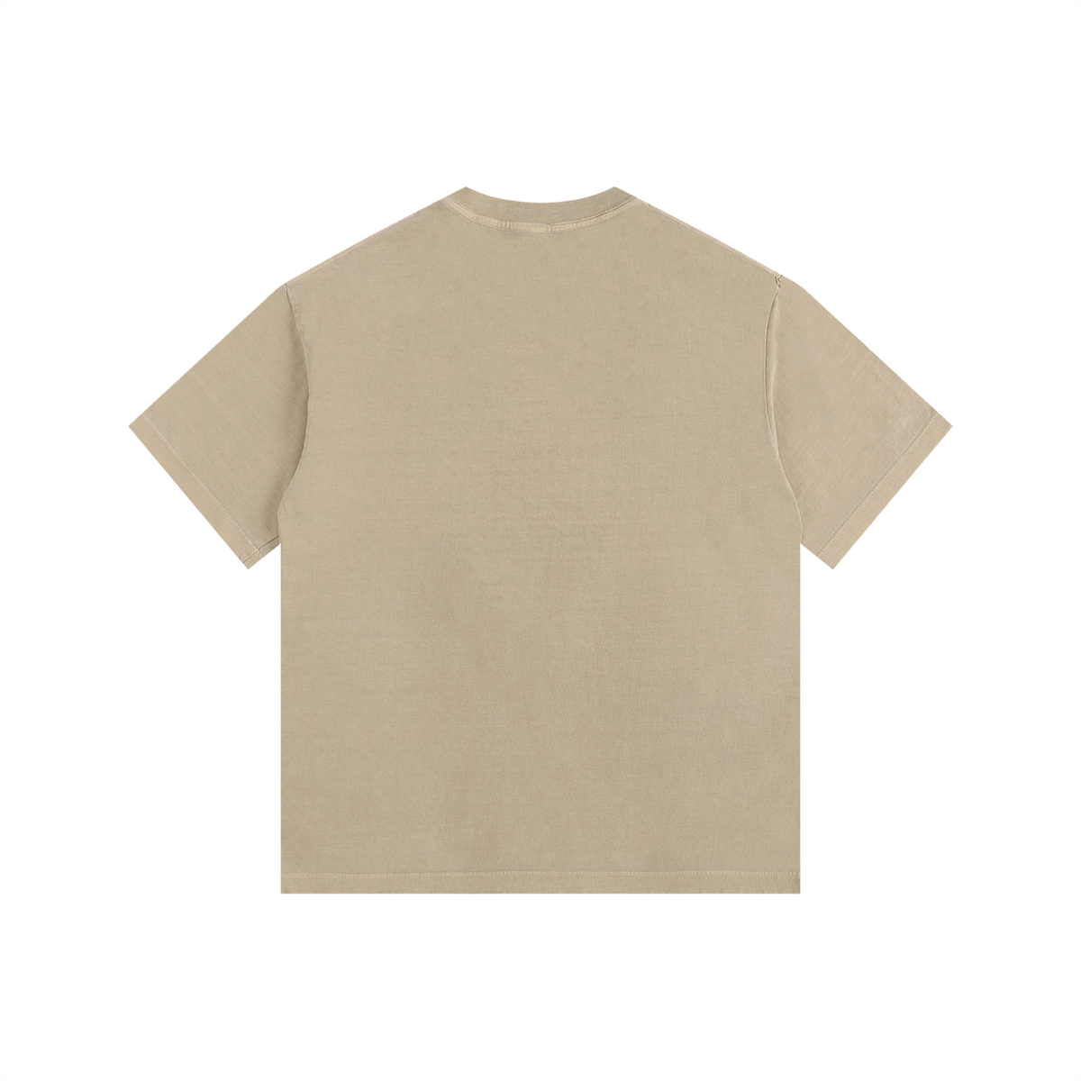 Vintage Washed Oversized Cotton T-Shirt - Blank back