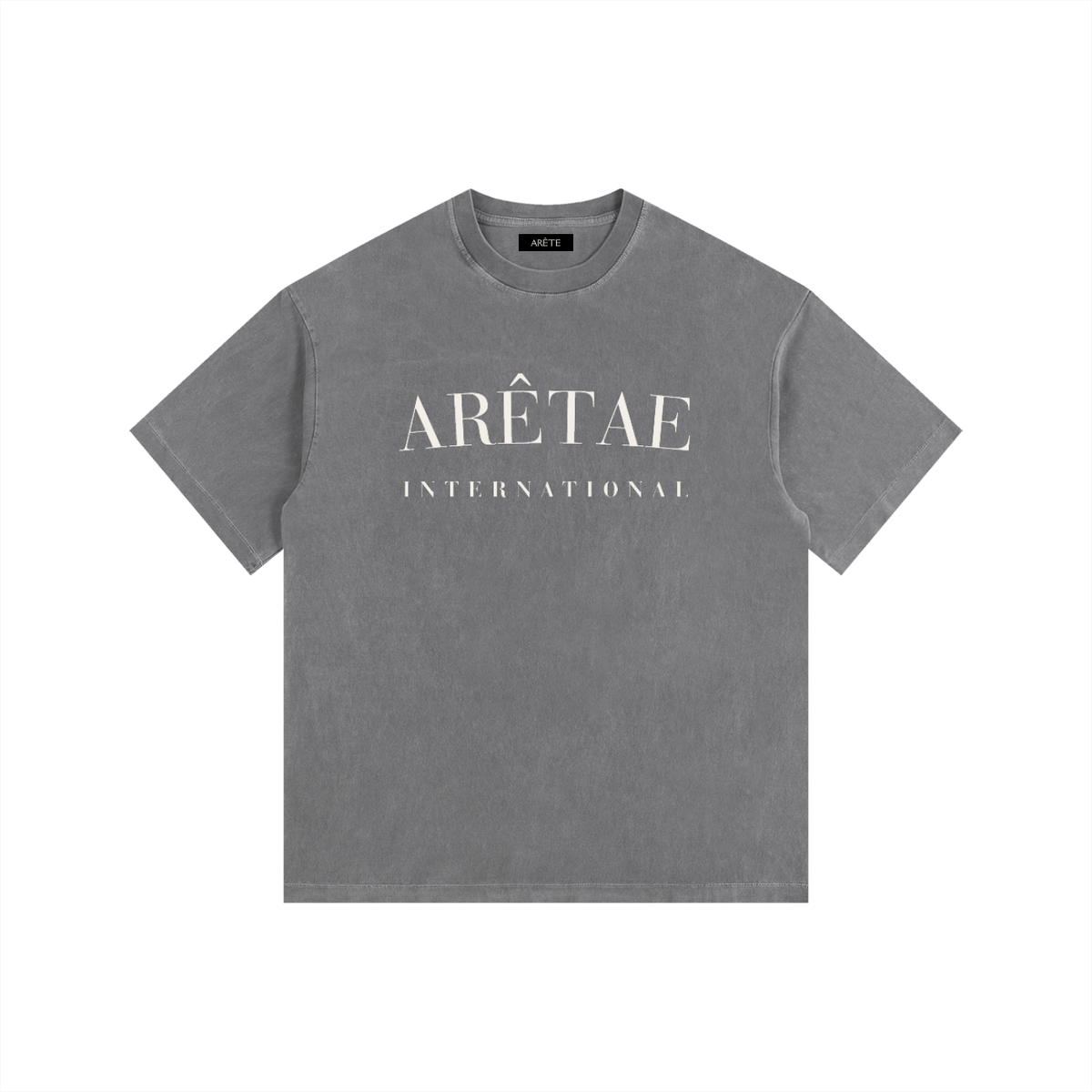Vintage Washed Oversized Cotton T-Shirt - Blank back