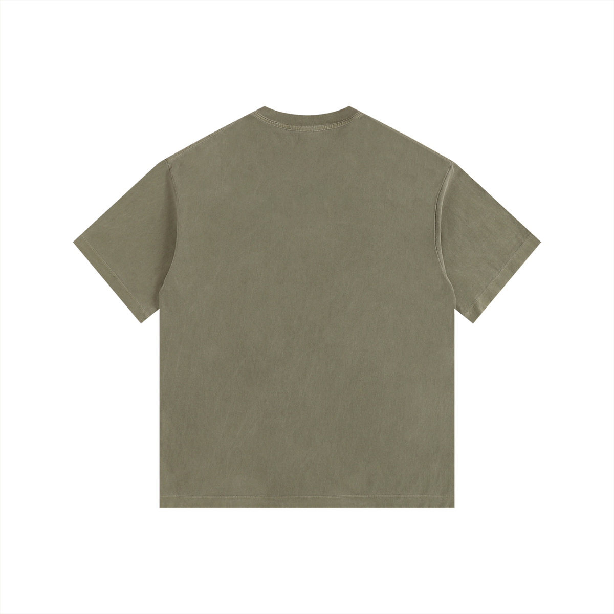 Vintage Washed Oversized Cotton T-Shirt - Blank back