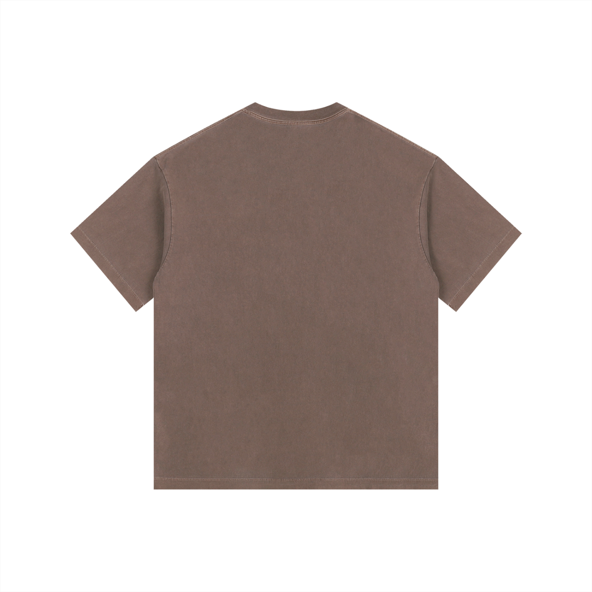 Vintage Washed Oversized Cotton T-Shirt - Blank back
